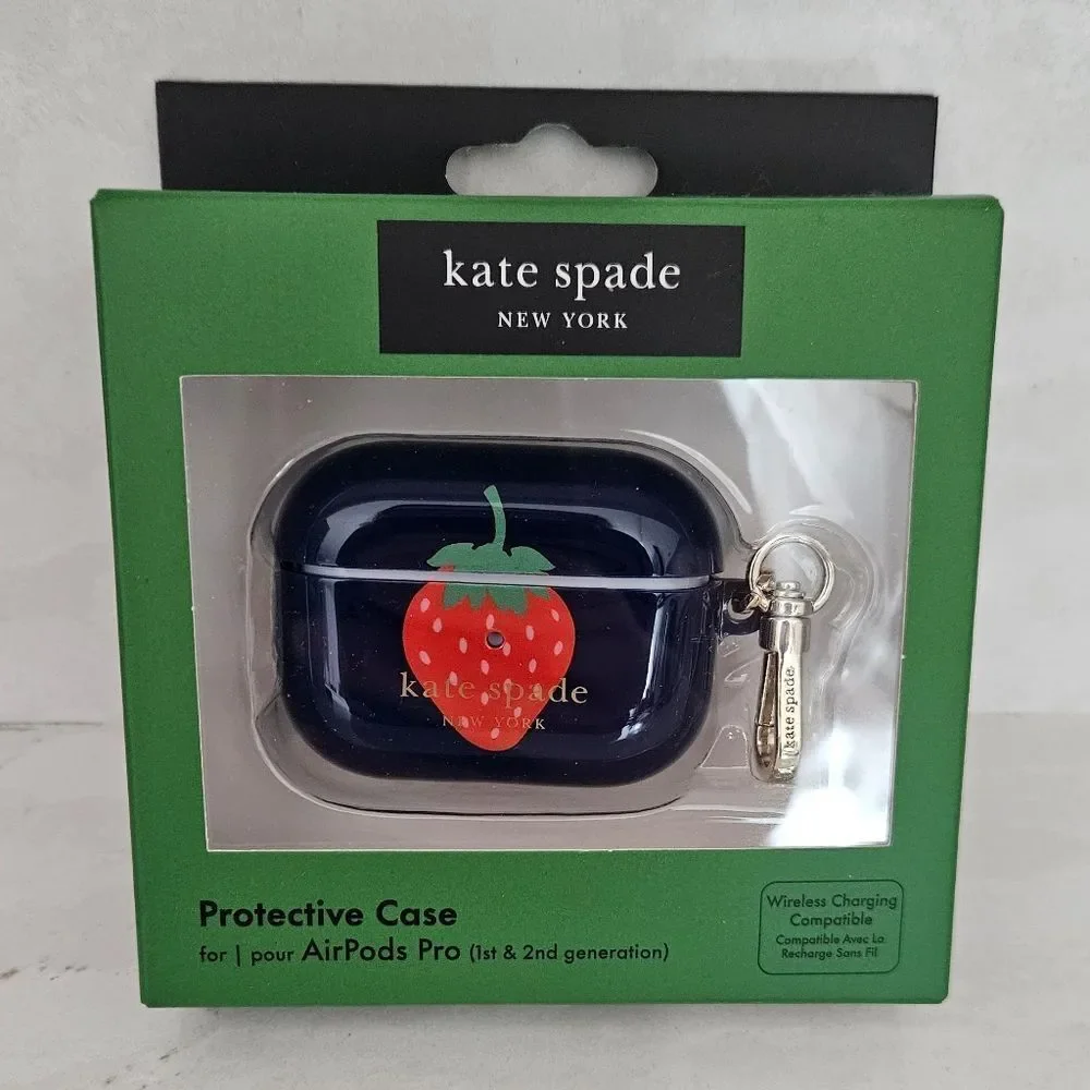 Kate Spade Navy AirPods Pro Case with Strawberry Design